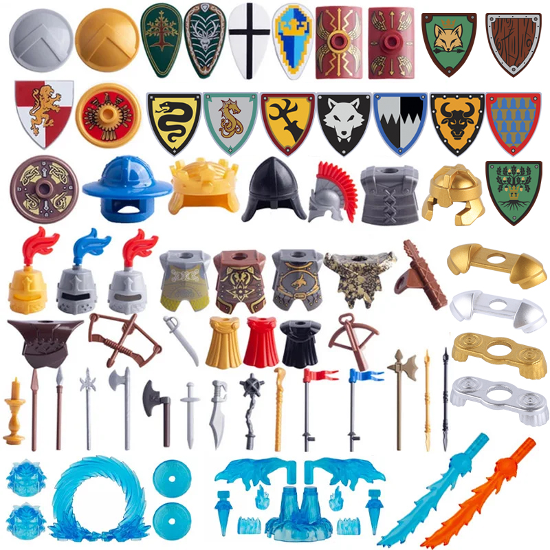Model Kit Gunpla - Medieval Building Block Castle Soldier Parts