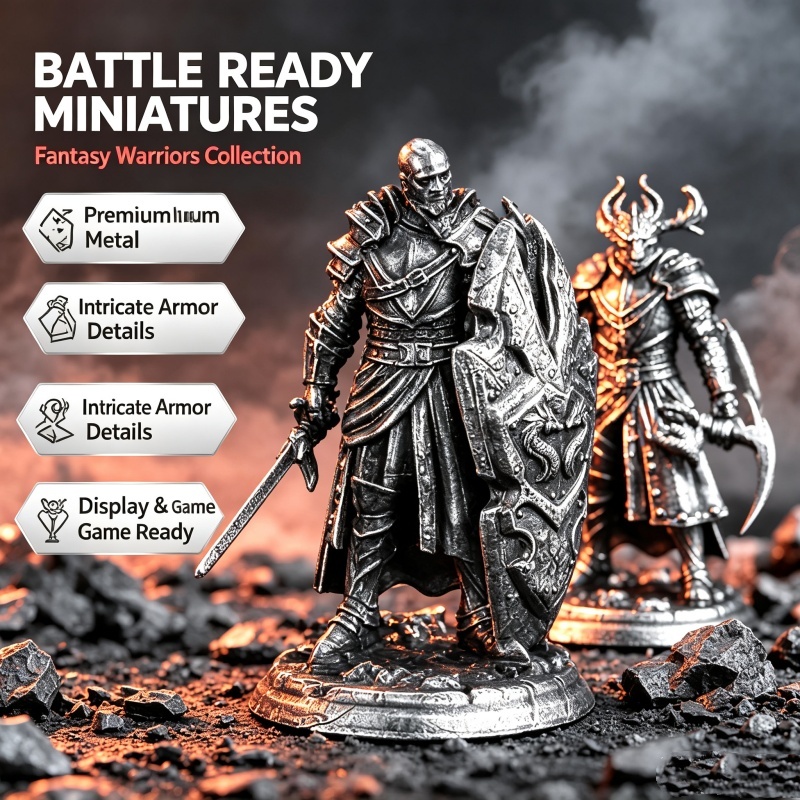Model Kit In Era - Solid White Copper Metal Miniature Medieval