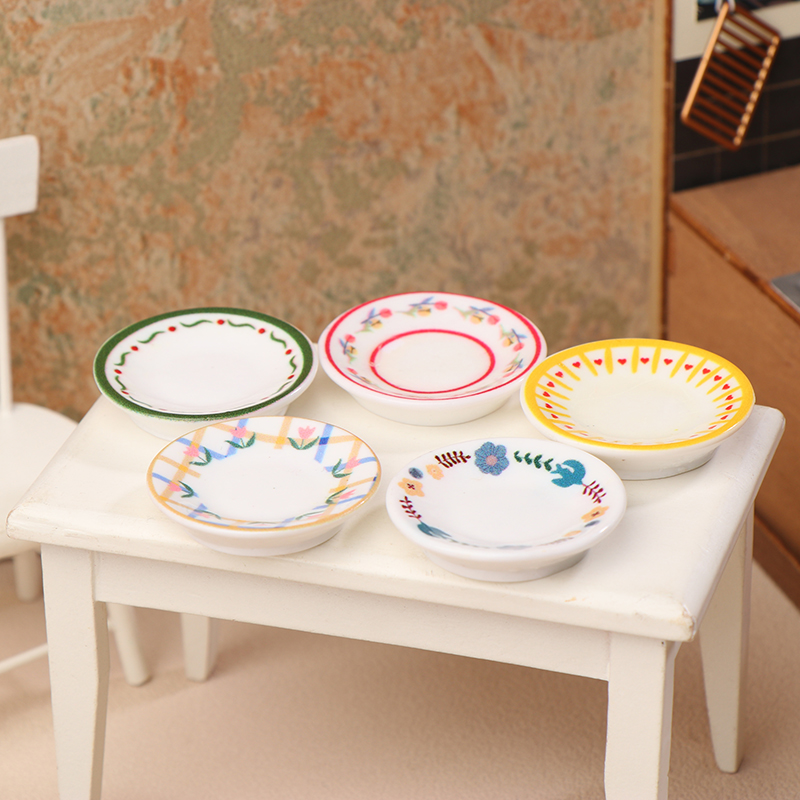5Pcs 1/12 Dollhouse Mini Plate - Model Kitchen Set review and price