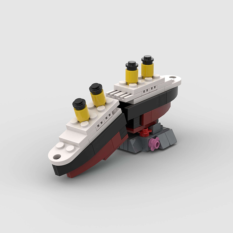 Mini RMS Titanic Sank Ship Mod - Model Kit U Boat review and price