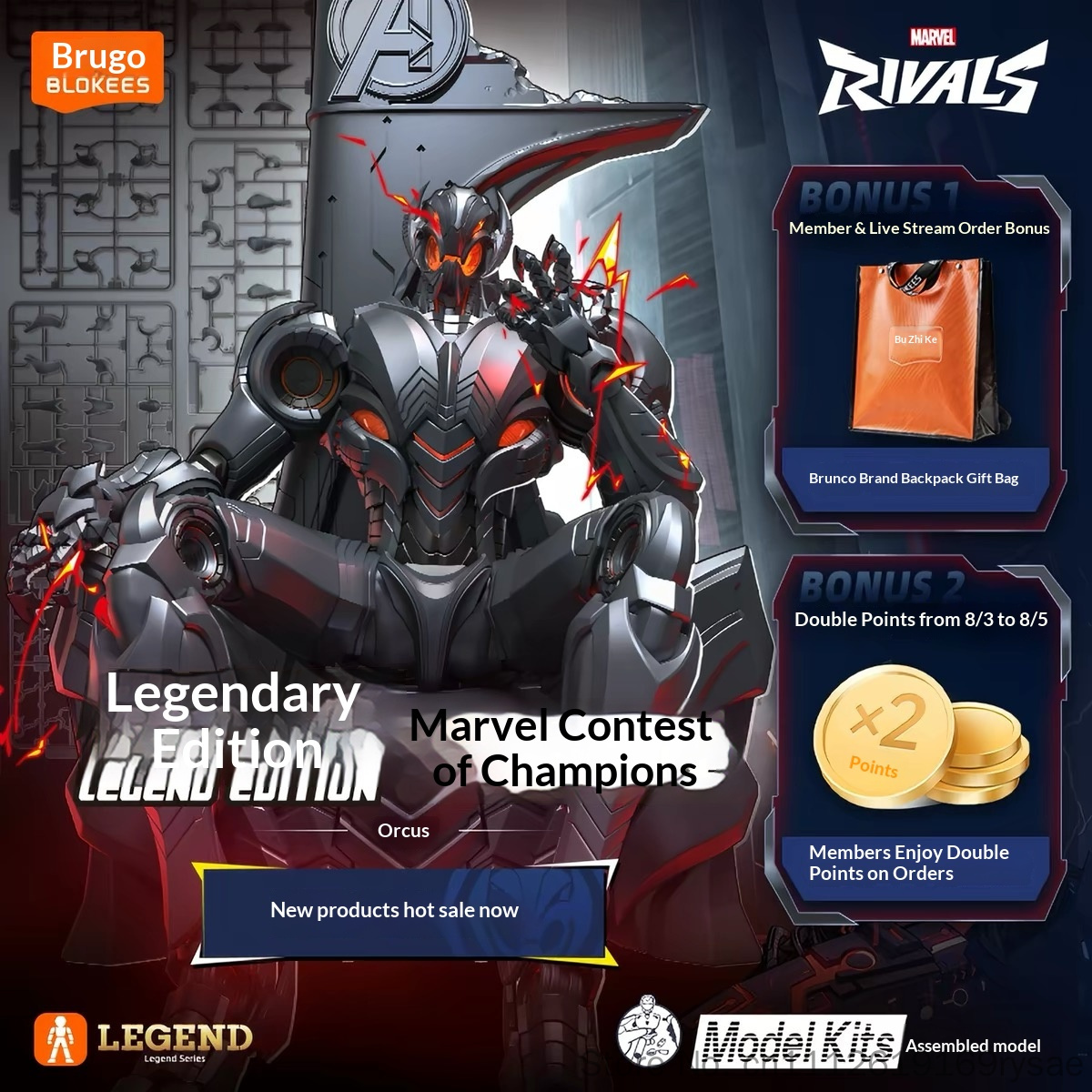 Blokees Genuine New Marvel Riv - Model Kit Ultron review and price