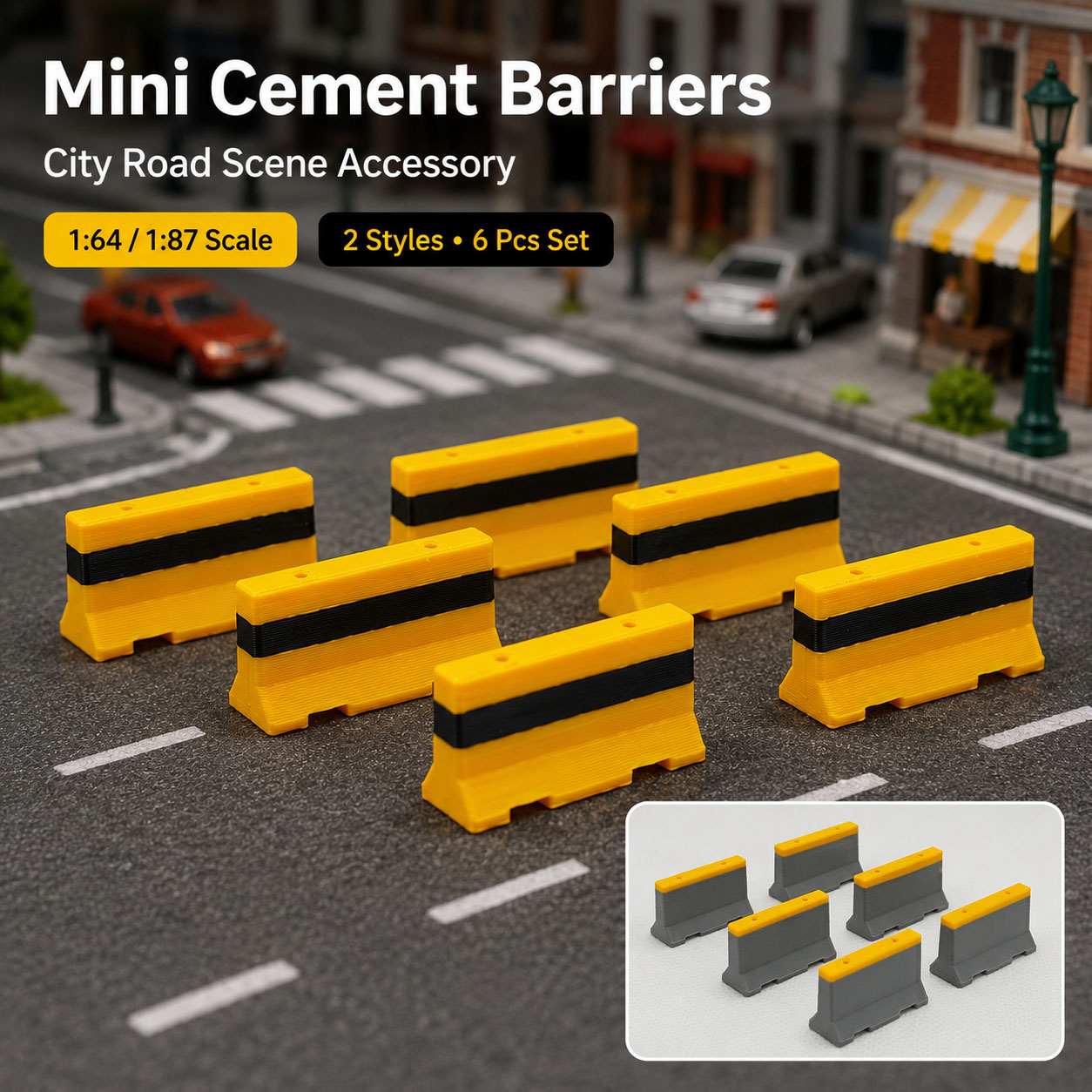 1:64 1:87 Mini Cement Road Bar - Model Kit Cement review and price