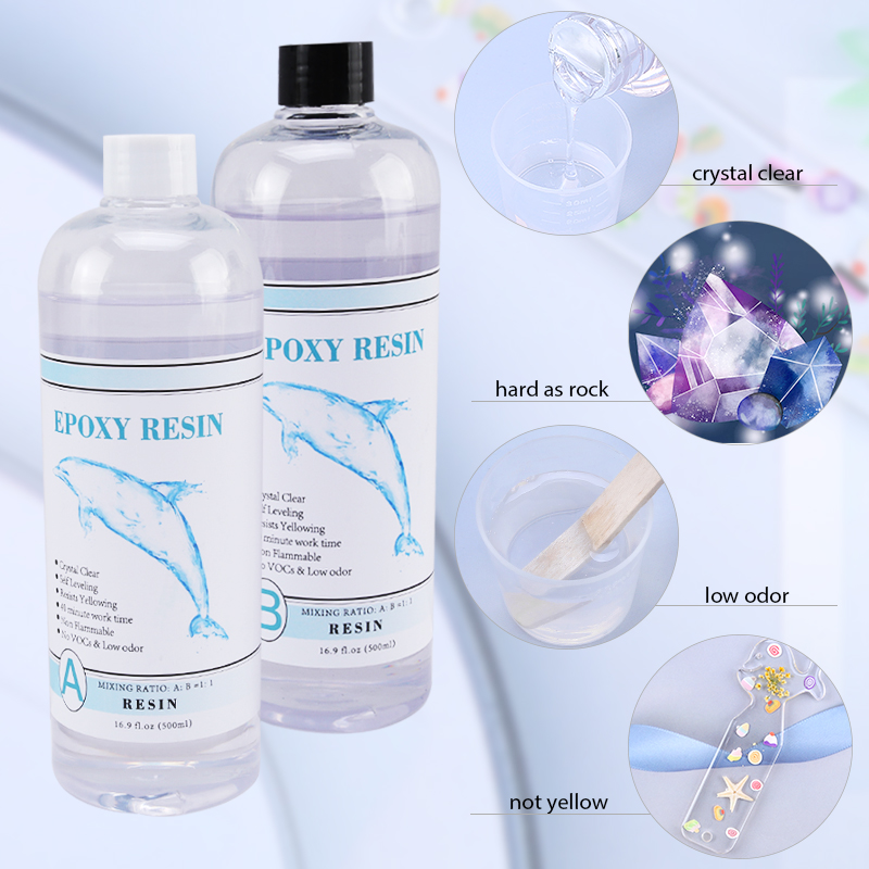 1:1 Clear Epoxy Resin Crystal  - Resin Kit Cast review and price