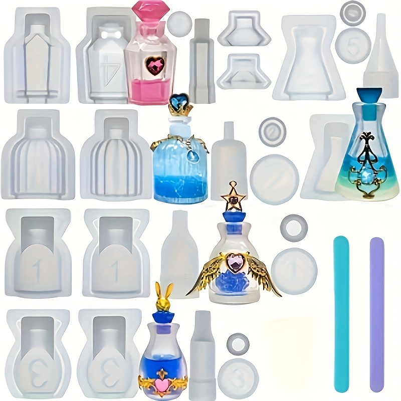 A Set Of 5 Perfume Bottle Resi - Resin Kit Cast review and price