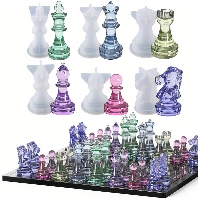 23pcs Chess Set with Silicone  - Resin Kit Cast review and price