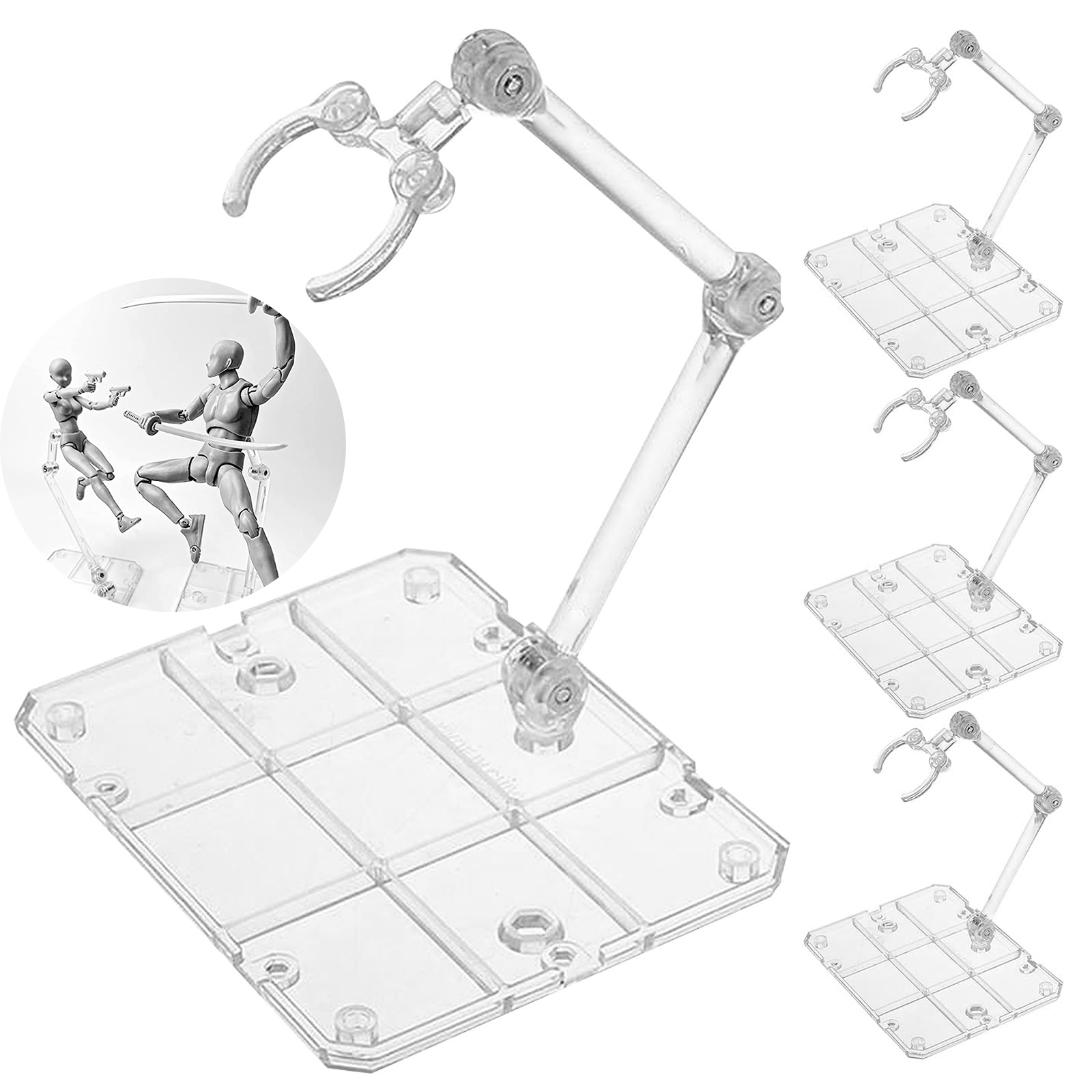 Clear Action Figure Stand,Asse - Model Kit Gunpla review and price