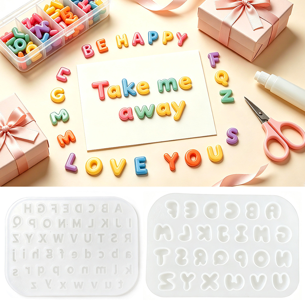 2Pcs Mini Letter Silicone Mold - Resin Kit Cast review and price