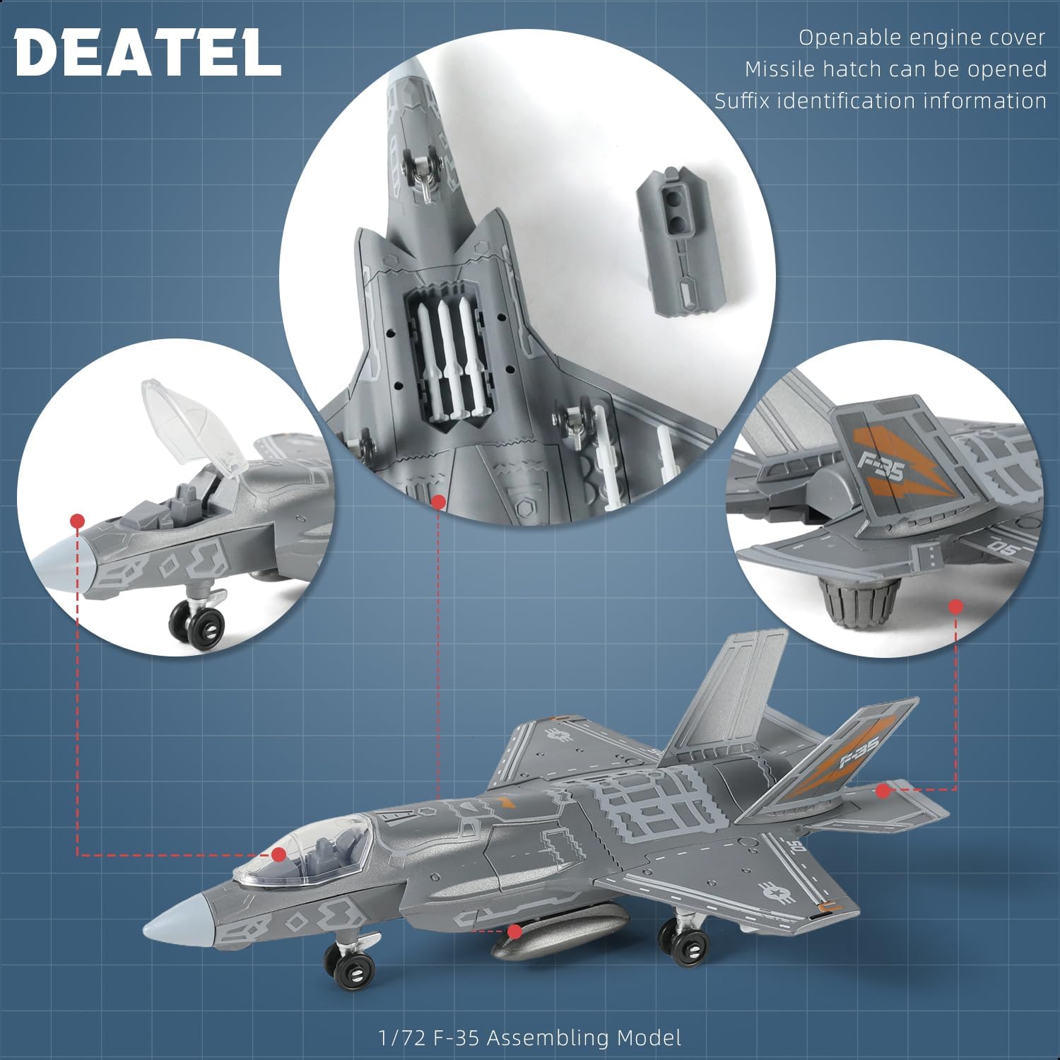 1:72 Scale F-35 Fighter Jet Qu - Model Kit Quick review and price