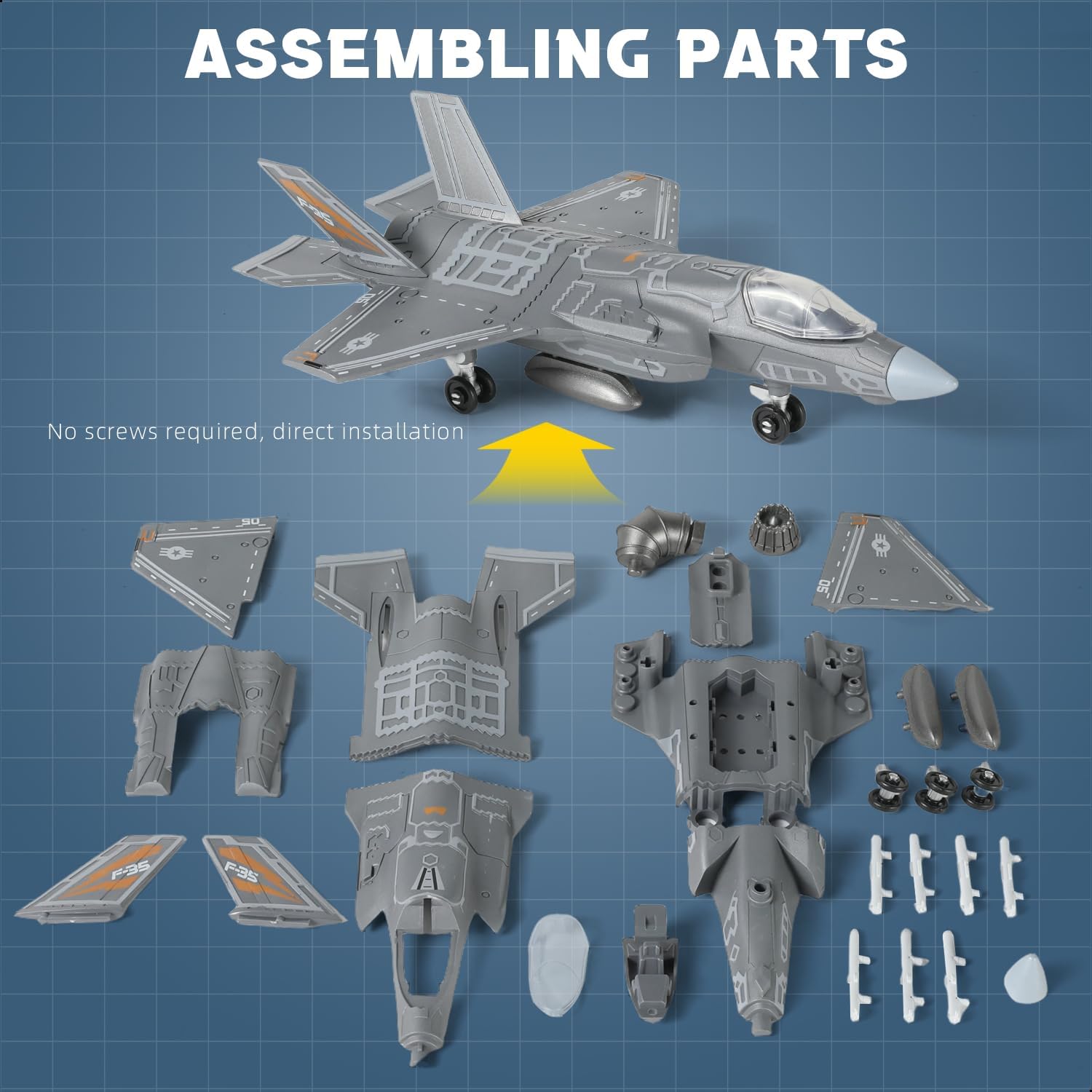 1:72 Scale F-35 Fighter Jet Qu - Model Kit Quick review and price