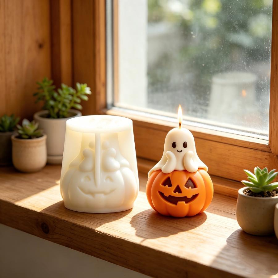 Smiling Pumpkin Ghost Silicone - Model Kit Cement review and price