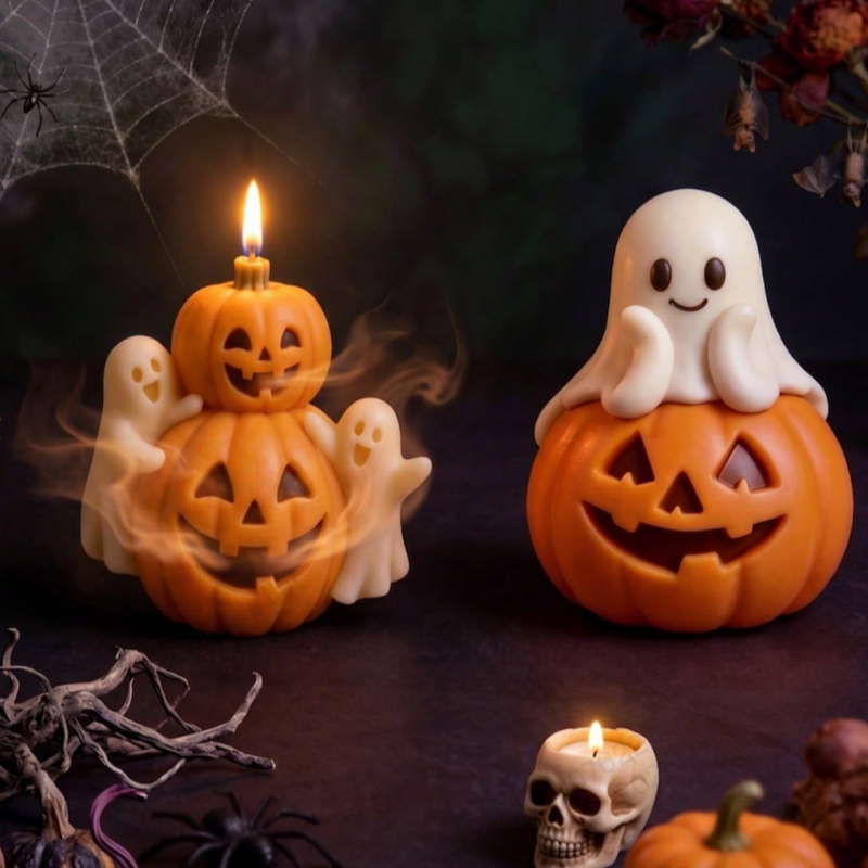 Smiling Pumpkin Ghost Silicone - Model Kit Cement review and price