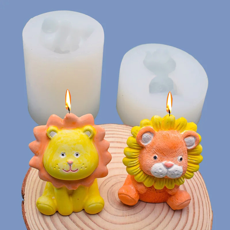 Cute Lion Silicone Candle Mold - Model Kit Cement review and price
