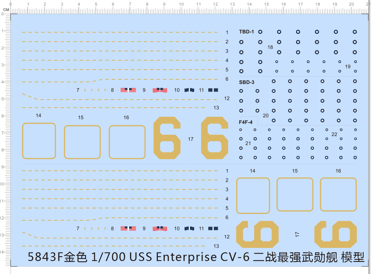 1/700 Scale USS Enterprise CV- - Model Kit Uss Enterprise review and price
