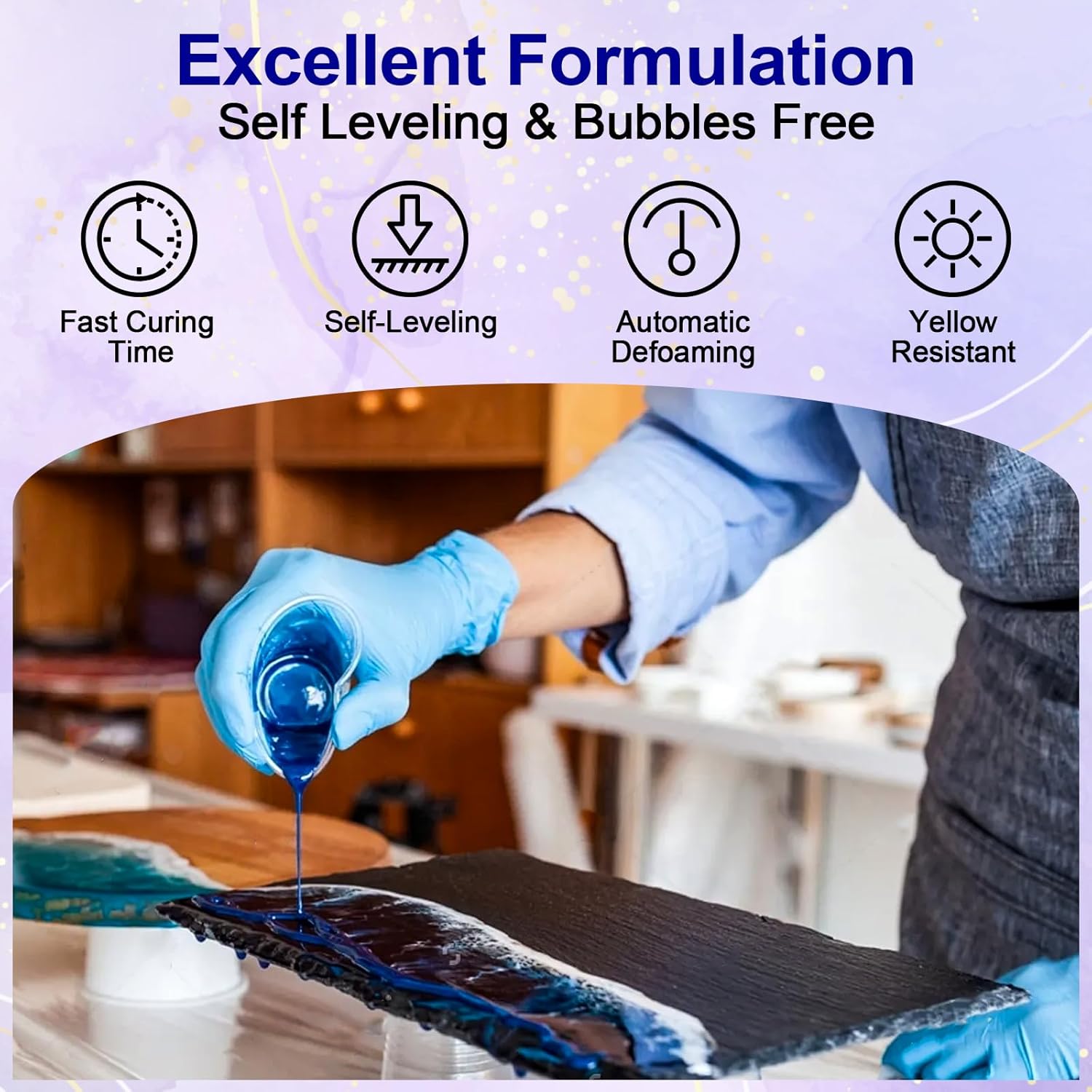 Clear Epoxy Resin AB Glue Hard - Resin Kit Cast review and price
