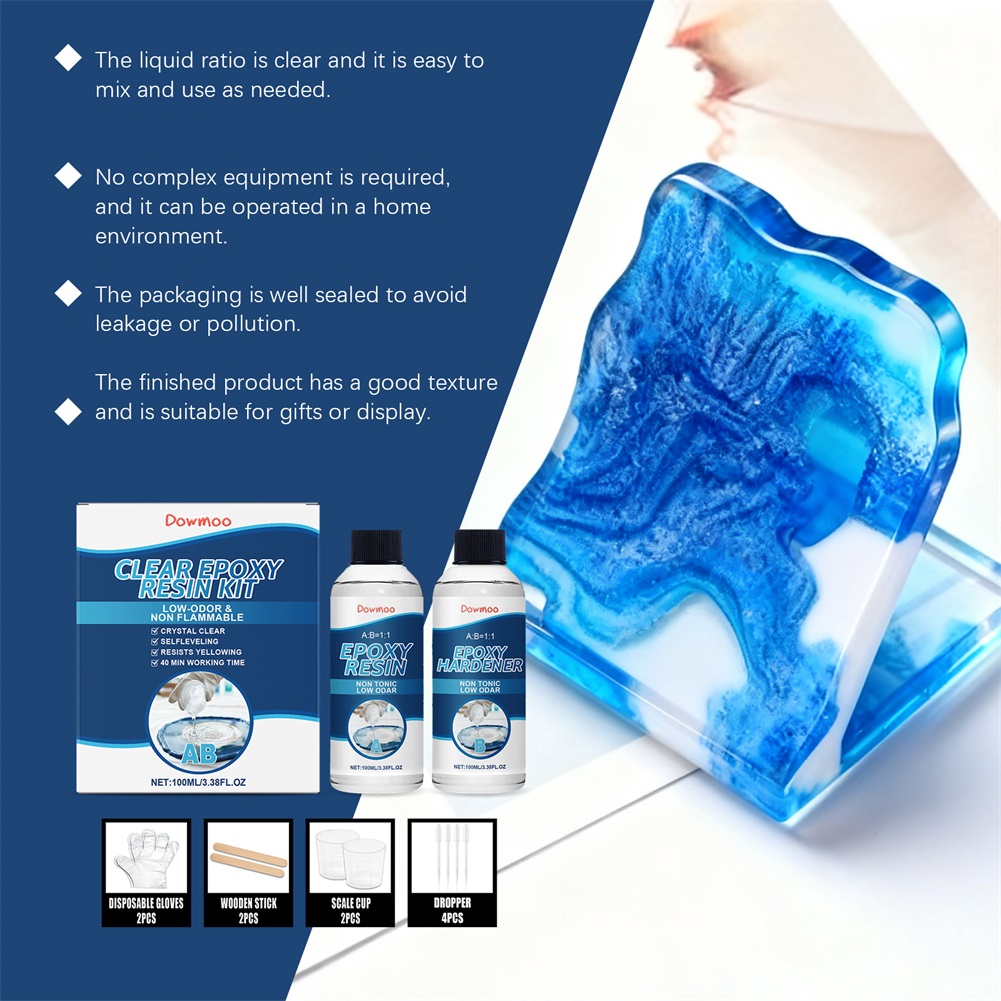 DIY Crystals Clear Epoxys Resi - Resin Kit Cast review and price