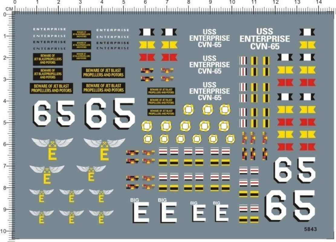 Water Slide Decal for 1/350 Sc - Model Kit Uss Enterprise review and price